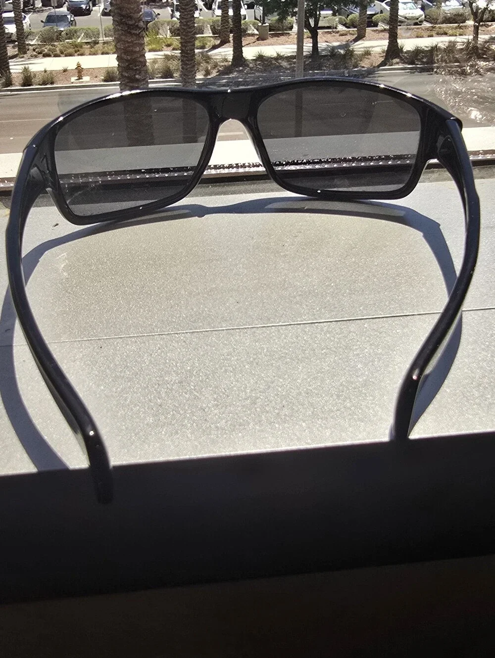 Bulova Coronado Wraparound Sunglasses Shiny Black 62-16-136 Unisex Vintage Style